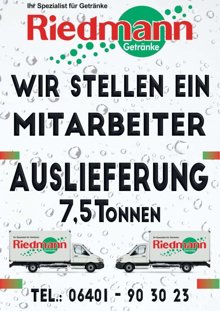 Anzeige Fahrer gesucht